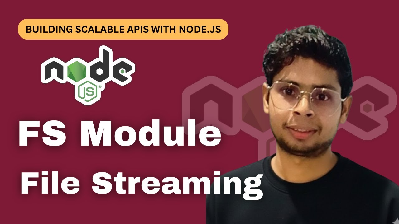 How to Handle Large Files | fs module | file streaming - YouTube