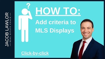 How to add additional criteria to MLS displays