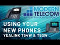 Modern Telecom Training on the Yealink T53 and T54 Desk Phone