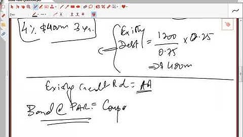 Bond Yields   Exam Question