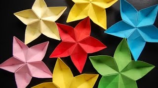 origami flower easy kusudama sakura flowers paper