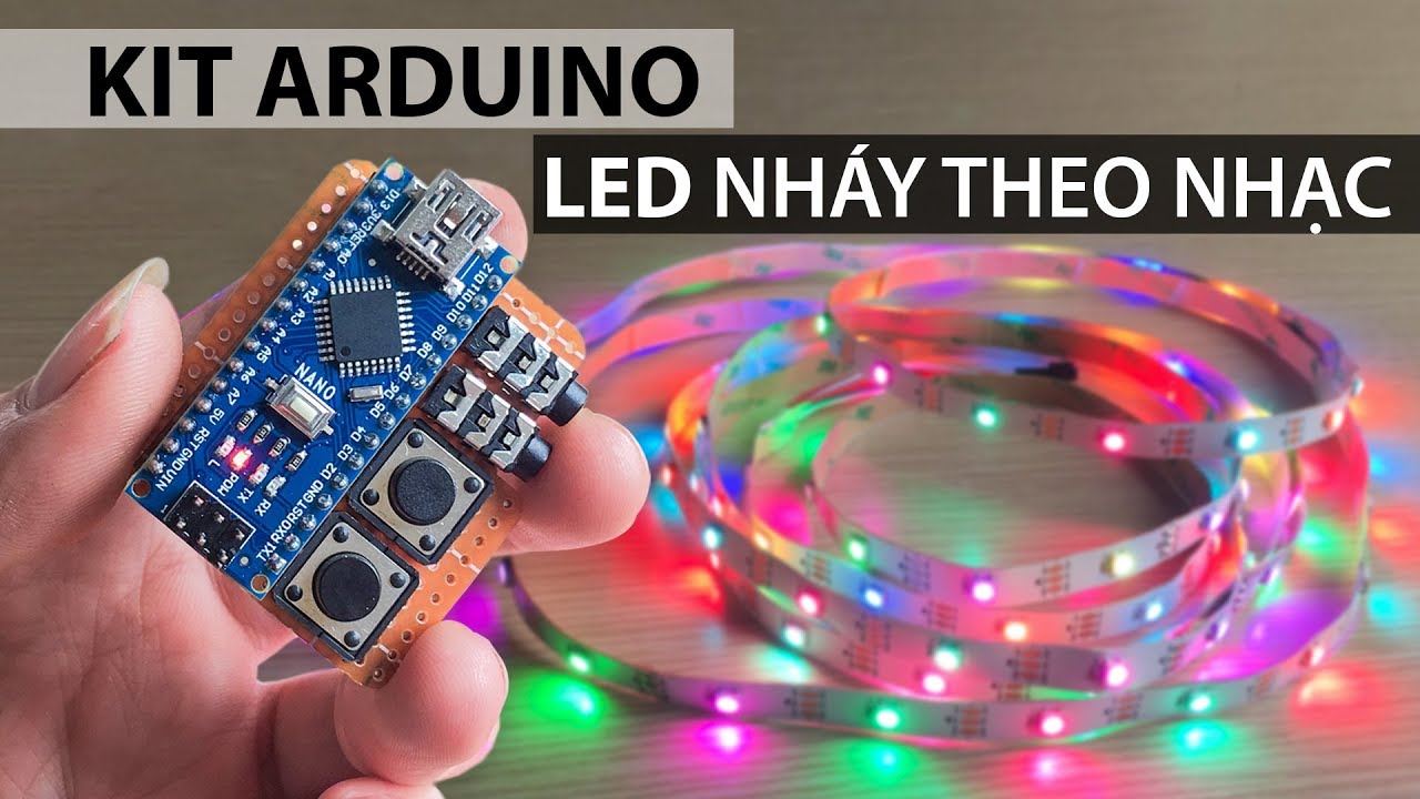 led arduino  Update  Chế mạch LED nháy theo nhạc bằng KIT ARDUINO 328 nano - Chơi tết