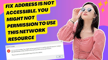 Fix Windows PC/IP Address Is Not Accessible. You Might Not Permission To Use This Network Resource