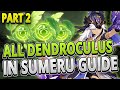 All 70 dendroculus locations part 2 fast route guide timestamps  genshin impact 31