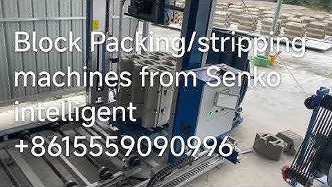 Intelligent brick/block stacking packing machines