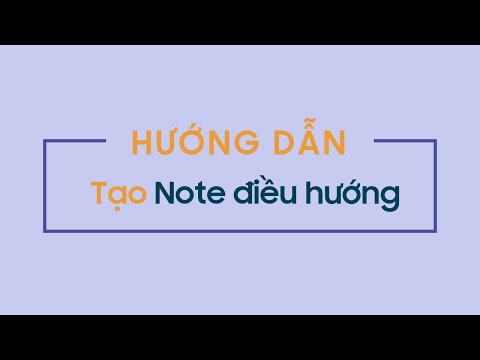 Video Hướng dẫn tạo Note điều hướng trên trang web LMS-HNUE - youtube