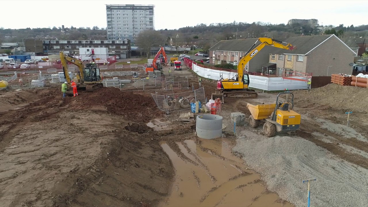 Cot Farm aerial footage 19th February 2019 YouTube