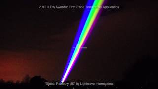 2012 ILDA Awards, Innovative Application, 1st Place: Global Rainbow UK by Lightwave International