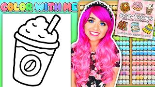 Cute Frappuccino Coloring Process Cozy Treats Coloring Book Ohuhu Alcohol Marker Art Tutorial