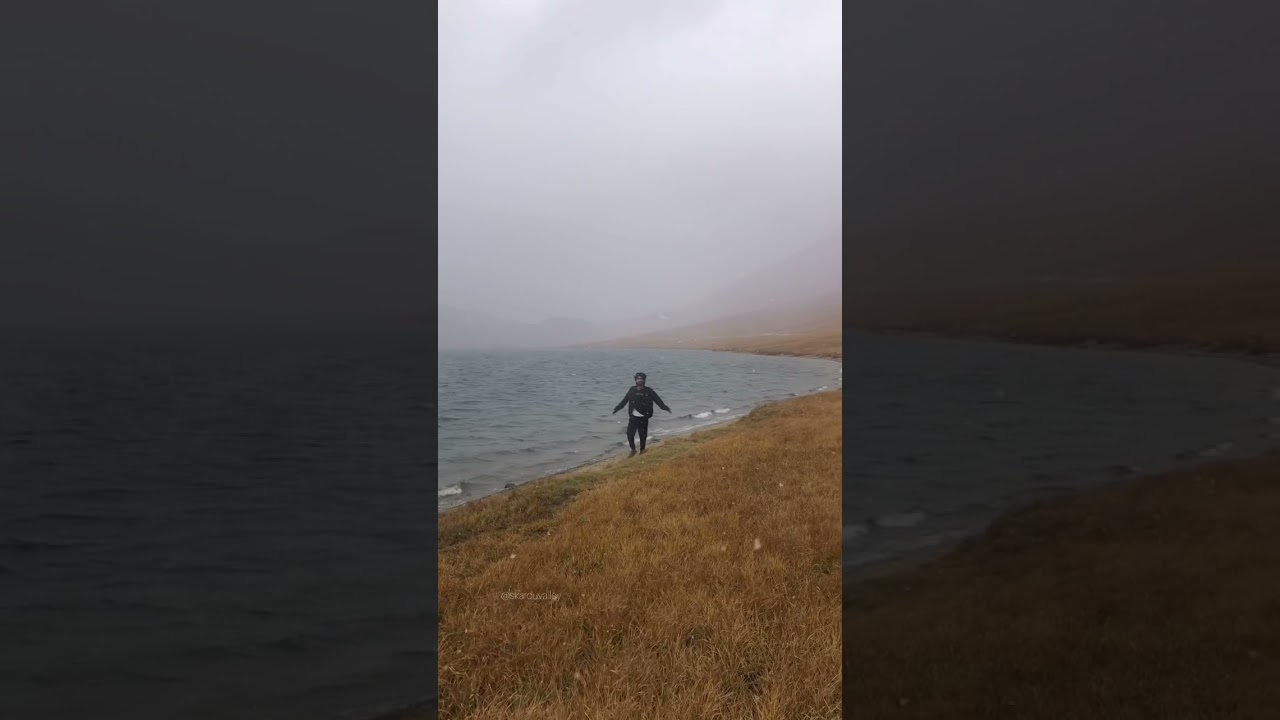 Snowfall Sheosar Lake - Deosai National Park
