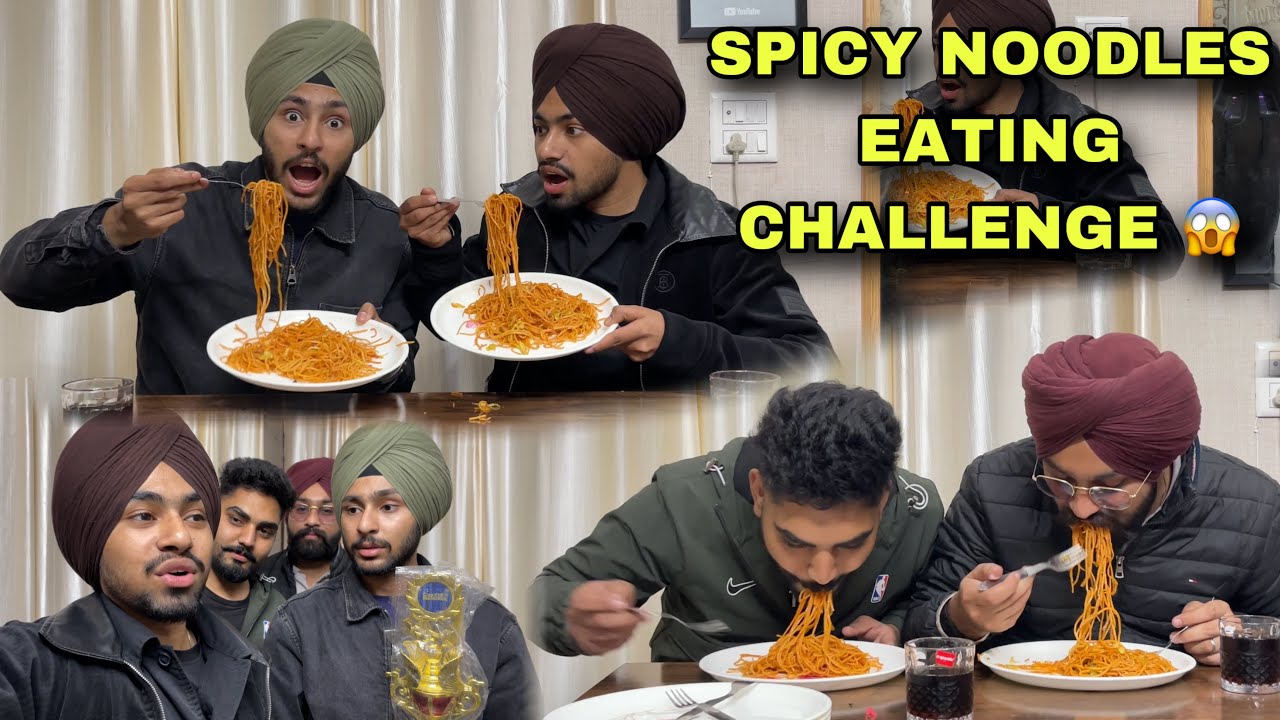 SPICY NOODLES EATING CHALLENGE🥵MATCH FASS GYA AJJ TAA😡KON JITEYA ?😳CHALLENGE