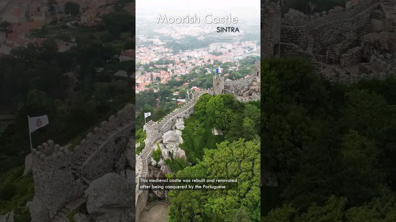 This castle has insane history 😲🏰 Moorish Castle #shorts