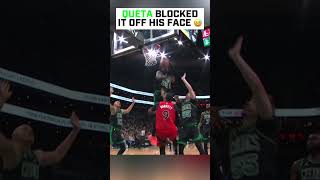 Queta EARNED that block 😂