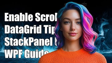 How to Enable Scrolling in a DataGrid Inside a StackPanel in WPF