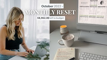 OCTOBER RESET ROUTINE | goal setting, budgetting & current favourites