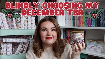BLINDLY Choosing My DECEMBER TBR! 📖🫙TBR*