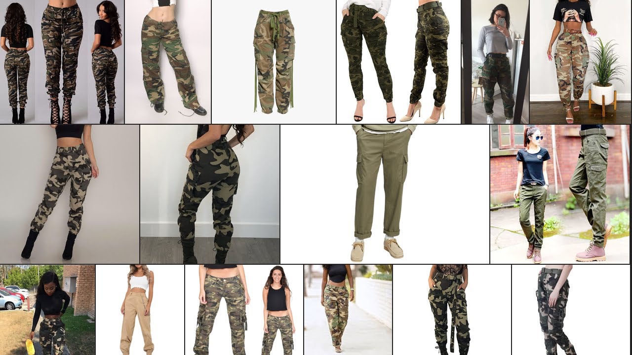 Amazon.com: NRTHYE Women High Waisted Camo Pants Camouflage Cargo Pants Army  Fatigue Pants with Pockets : Clothing, Shoes & Jewelry