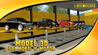 Model 3d Usaha Cuci Mobil & Motor