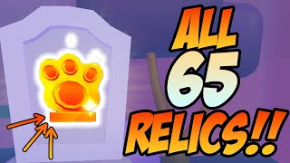 ALL 65 Shiny *RELIC* Locations In PET SIMULATOR 99!!! (MUST WATCH)