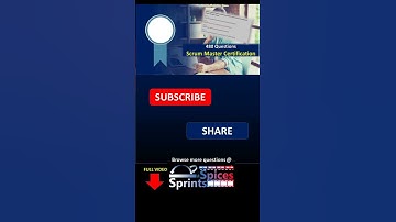 Scrum Master Certification Question 89 #agile #scrum #scrumcertification  #scrummaster #psm