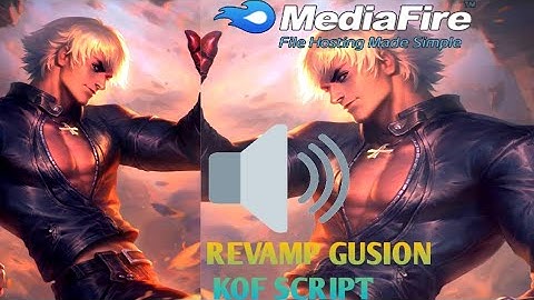 REVAMP GUSION KOF K DASH SKIN SCRIPT FULL SOUND EFFECTS | LATESTPATCH. #mlbb #mobilelegends.