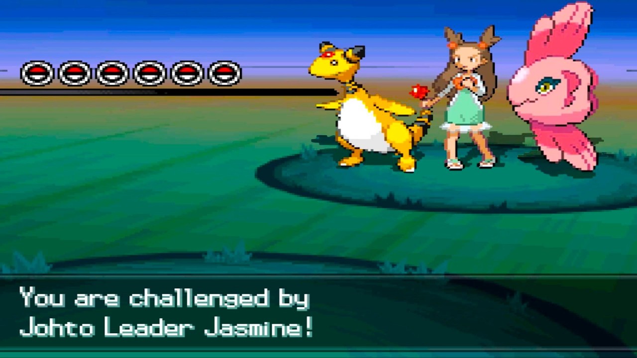 Pokemon Blinding White 2 - vs Johto Leader Jasmine + Heal Block Challenge (Doubles, Hardcore Mode)