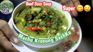 Somlor Machu Kroeung Sachko |Beef Sour Soup Cooking Recipe|Delicious Countryside Food Machu Kroeung