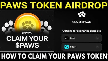 Paws token claim to bybit bitget exchange||how to claim paws tokens #pawsclaim