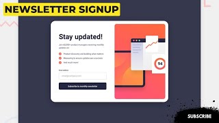 Newsletter Signup Form 💻📰 React | Tailwind | Vite.js