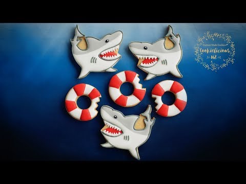 How to make SHARK COOKIES - Step by step tutorial
