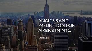 Analysis and prediction for Airbnb in NYC