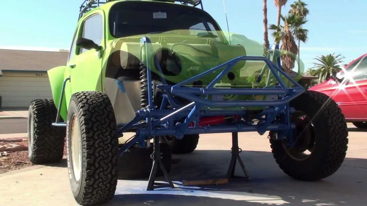 Coilovers Shocks Testing on VW Baja Bug   AzBaja