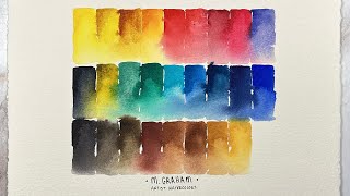 Updated M. Graham Palette | Swatching and Painting