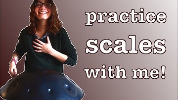 Handpan Play-Along // Beginner Scales Warmup