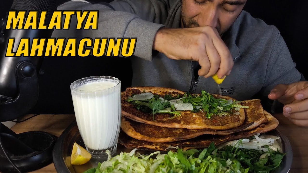 KLASİK YEMEKLERİMİZ || MALATYA LAHMACUNU ASMR || TÜRKÇE ASMR YEMEK #asmr #mukbang #eating #food 