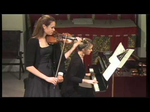 Mari Poll (violin) & Jennifer Hughes (piano) play Respighi's violin sonata in B minor 2nd Movt.