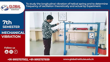 MECHANICAL VIBRATION 7th Sem  Experiment No. 6