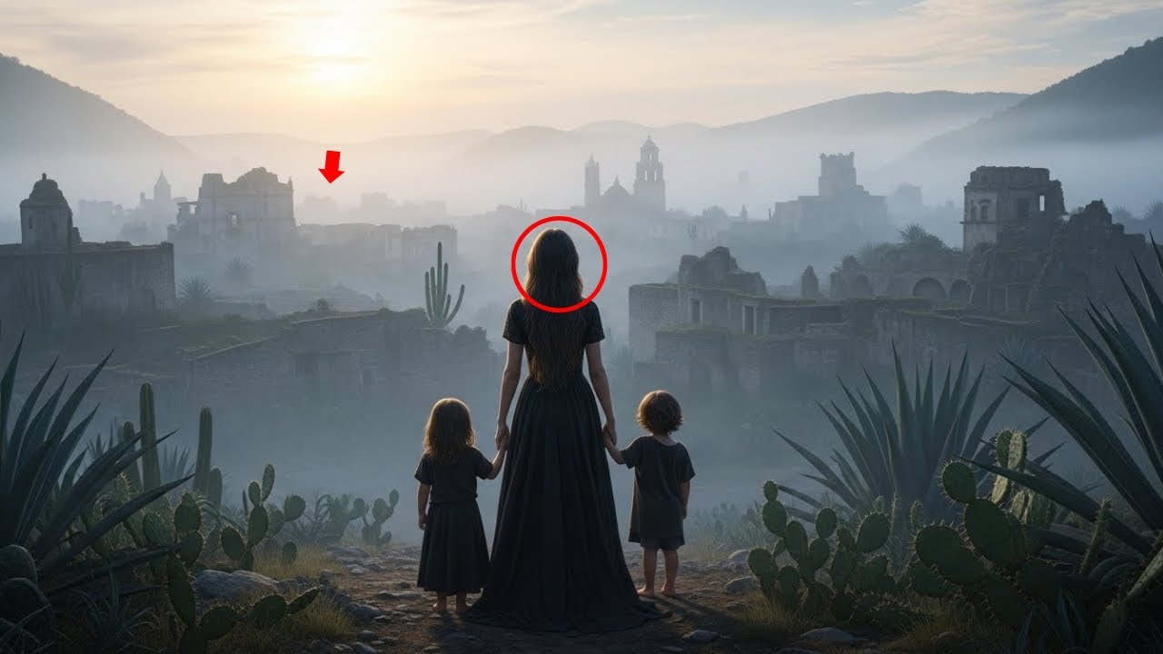 Madre viuda huyó con niños a pueblo fantasma—240 casas abandonadas escondían algo.