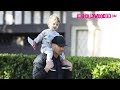 Jason Statham Takes His Son Jack Out For An Afternoon Stroll Without His Mother Rosie Huntington