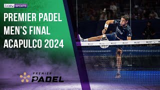 Premier Padel Acapulco Men's Final | HIGHLIGHTS | 03/24/2024 by beIN SPORTS USA 227 views 4 days ago 8 minutes, 31 seconds