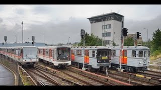 Praha metro Linka C Hlavní nádraží směr Muzeum, Linka A Muzeum směr Depo Hostivař směr Neocnice Moto