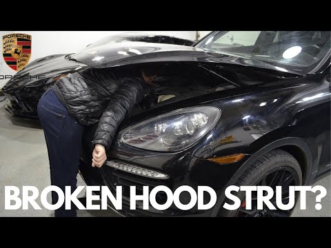 How To Replace Hood Strut on Porsche Cayenne