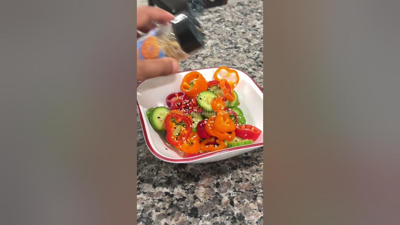 VIRAL CUCUMBER PEPPER SALAD TikTok Recipe YouTube viral-cucumber-pepper-salad-tiktok-recipe-youtube
