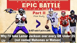 Ravens Study II: Lamar Jackson CRIMINALLY underrated as a Pure Passer!