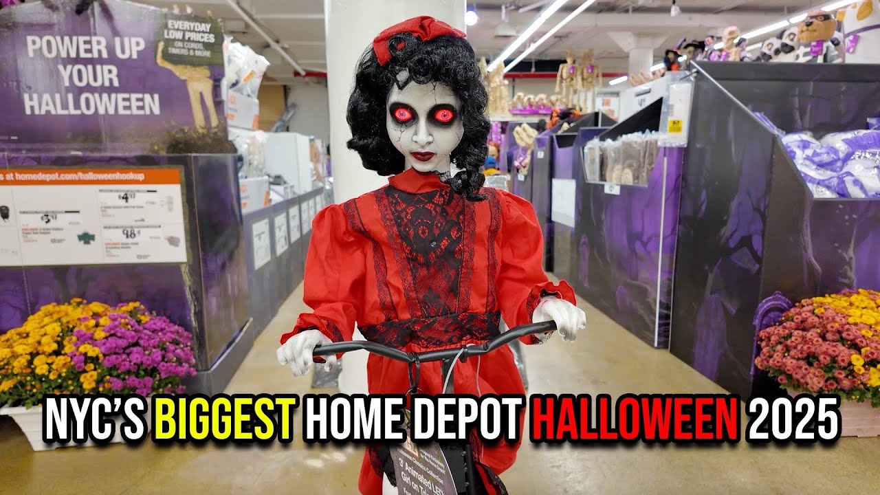 КРУПНЕЙШИЙ в Нью-Йорке магазин Home Depot с НОВЫМ декором к Хэллоуину 2025 года: обзор и лучшие а...