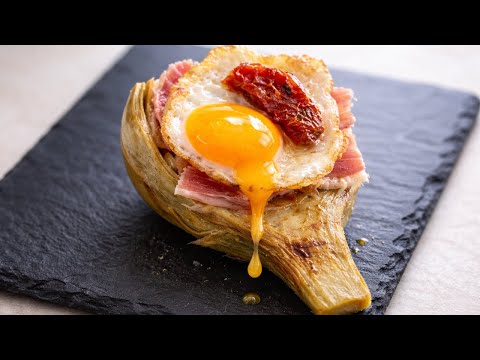 Artichauts au jambon ibérique et œuf de caille | Apéritif GOURMAND | DarixLAB