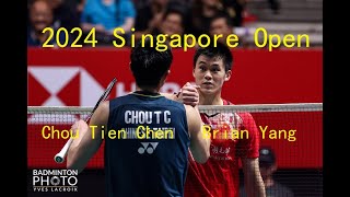 2024 Singapore Open 750 Brian Yang (CAN) vs Chou Tien Chen (TPE)