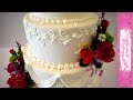 Elegant Summer Wedding Cake FULL video with Auntie (me) talking your ears off while I work.