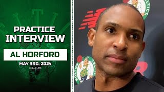 Al Horford Talks About STARTING after Kristaps Porzingis Injury | Celtics Practice