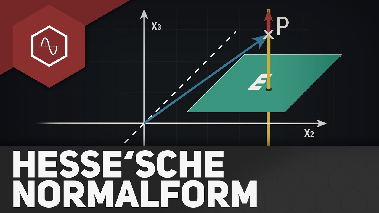 Abstand Punkt Ebene über HNF (Hesse'sche Normalform) Gehe auf YouTube Abstand Punkt Ebene über HNF (Hesse'sche Normalform) Gehe auf YouTube